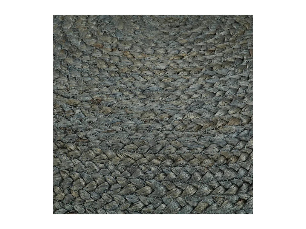 Poef handgemaakt 45x30 cm jute olijfgroen