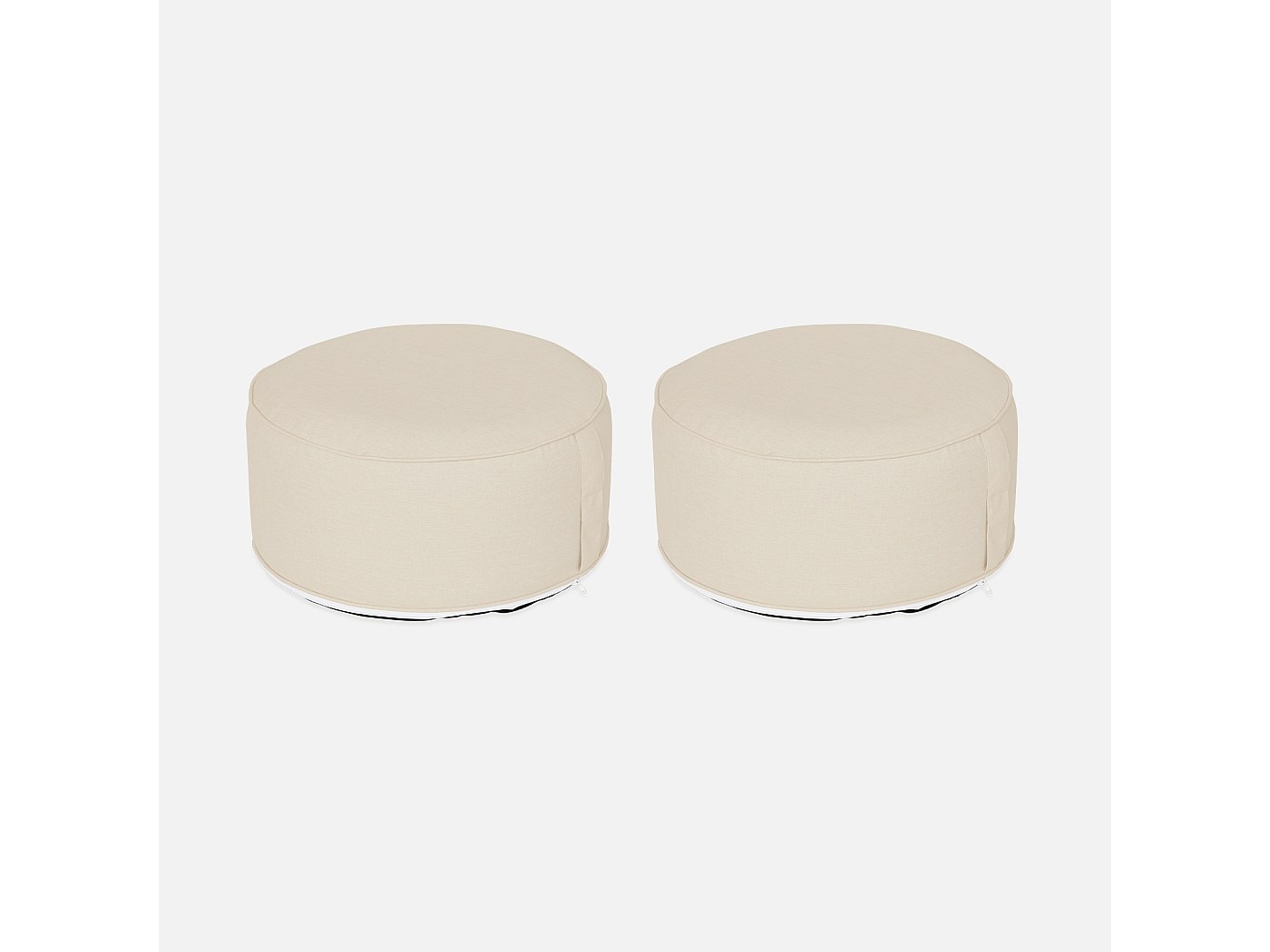 Lot De 2 Poufs Gonflables Avec Pompe à Air - Pour Camping, Jardin, Salon - Confortables Et Portables - 7