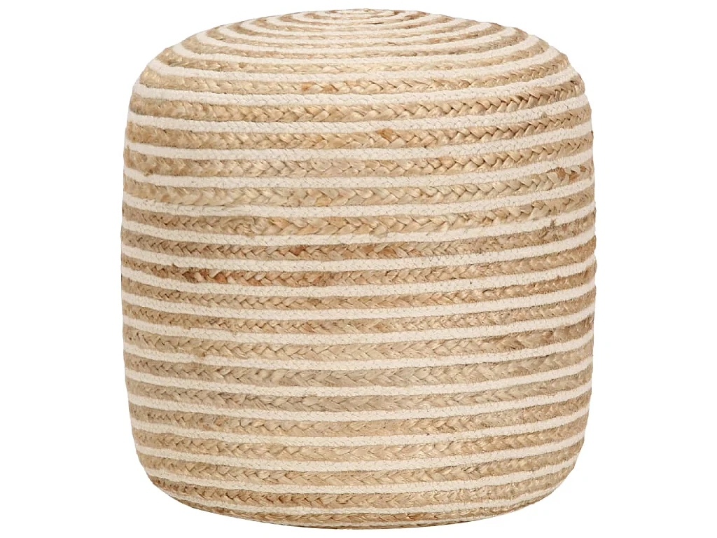 Pouf Lavorato a Mano 40x45 cm in Juta