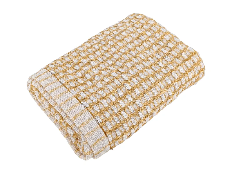 Serviette de toilette 50x100 cm pur coton collection GLOW jaune