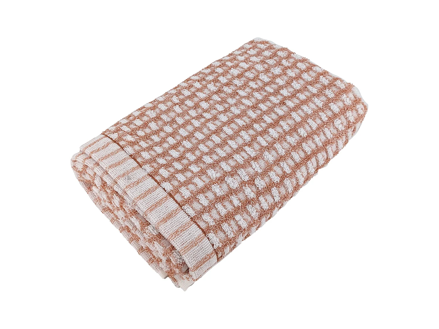 Serviette de toilette 50x100 cm pur coton collection GLOW marron