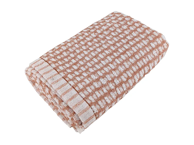 Serviette de toilette 50x100 cm pur coton collection GLOW marron
