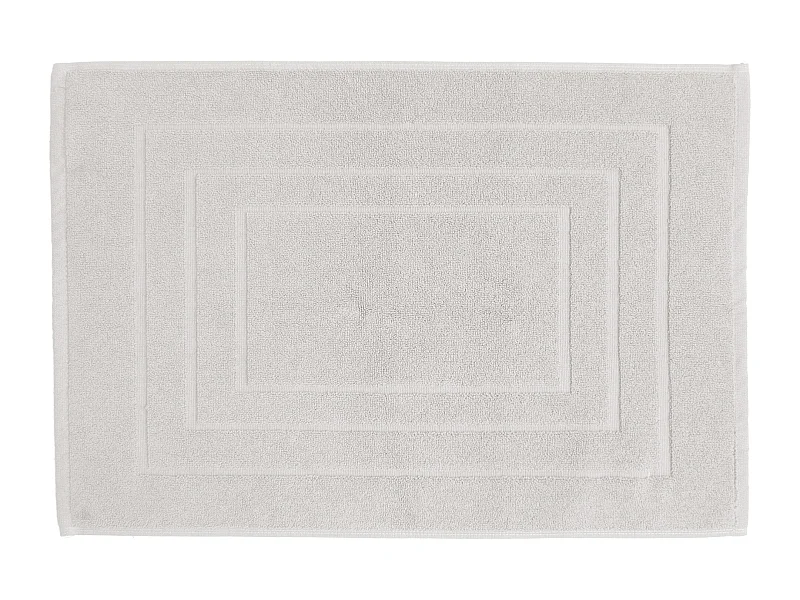 Tapis de bain coton 1000g/m2 collection NAÏA 60x40 cm blanc Craie
