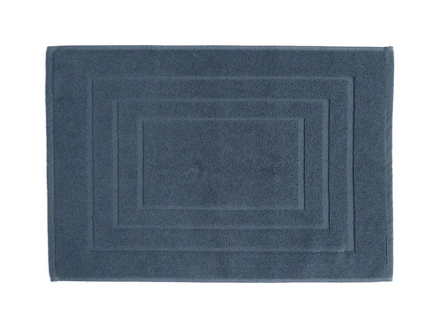 Tapis de bain coton 1000g/m2 collection NAÏA 60x40 cm bleu Orage