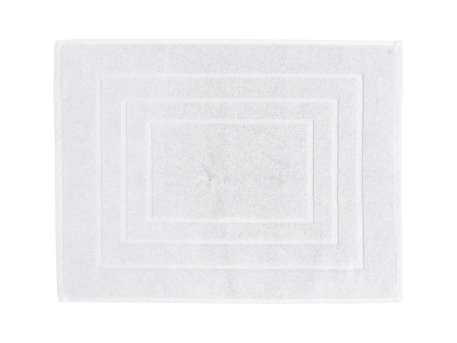 Tapis de bain coton 1000g/m2 collection NAÏA 80x60 cm Blanc