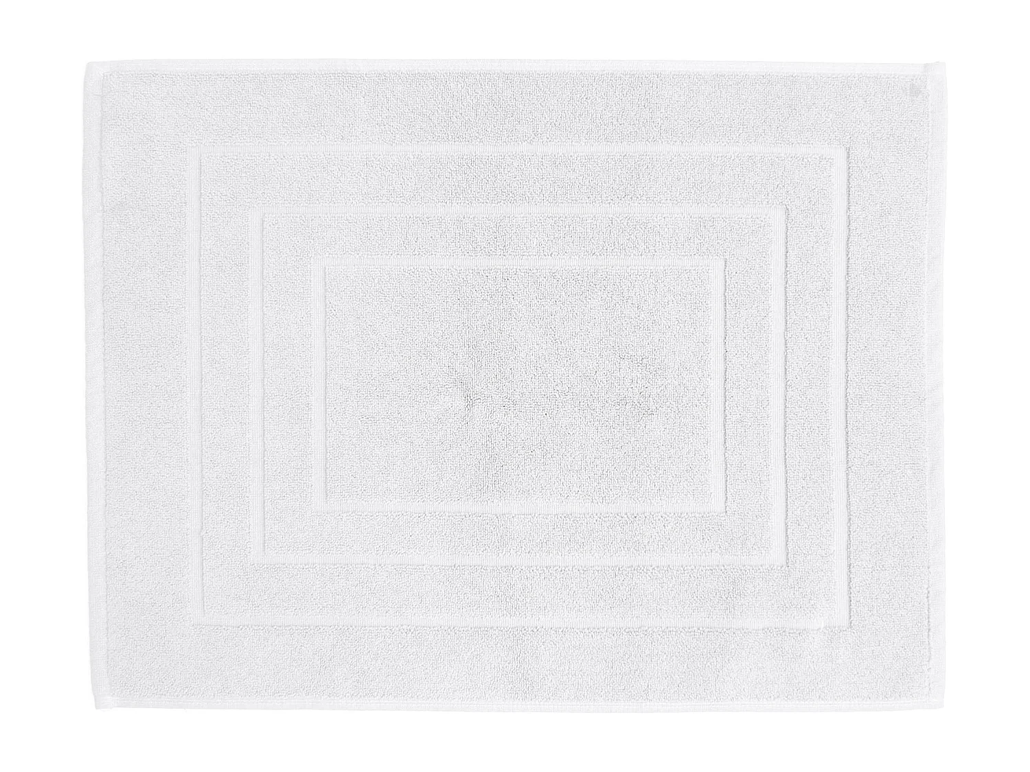 Tapis de bain coton 1000g/m2 collection NAÏA 80x60 cm Blanc