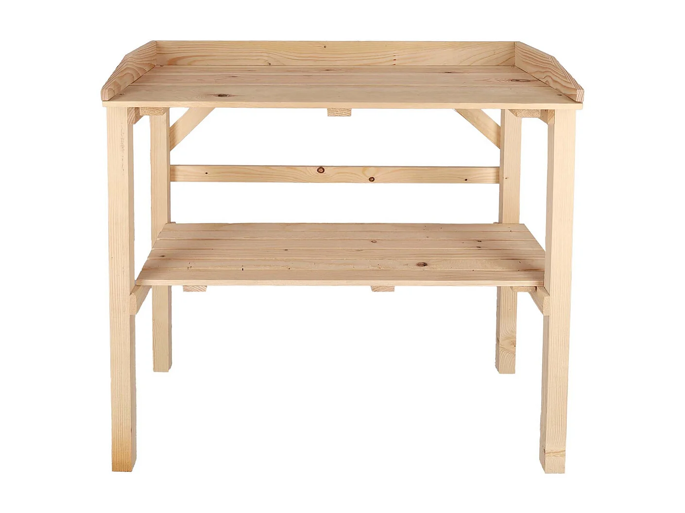 Table à rempoter en pin Nature Naturel