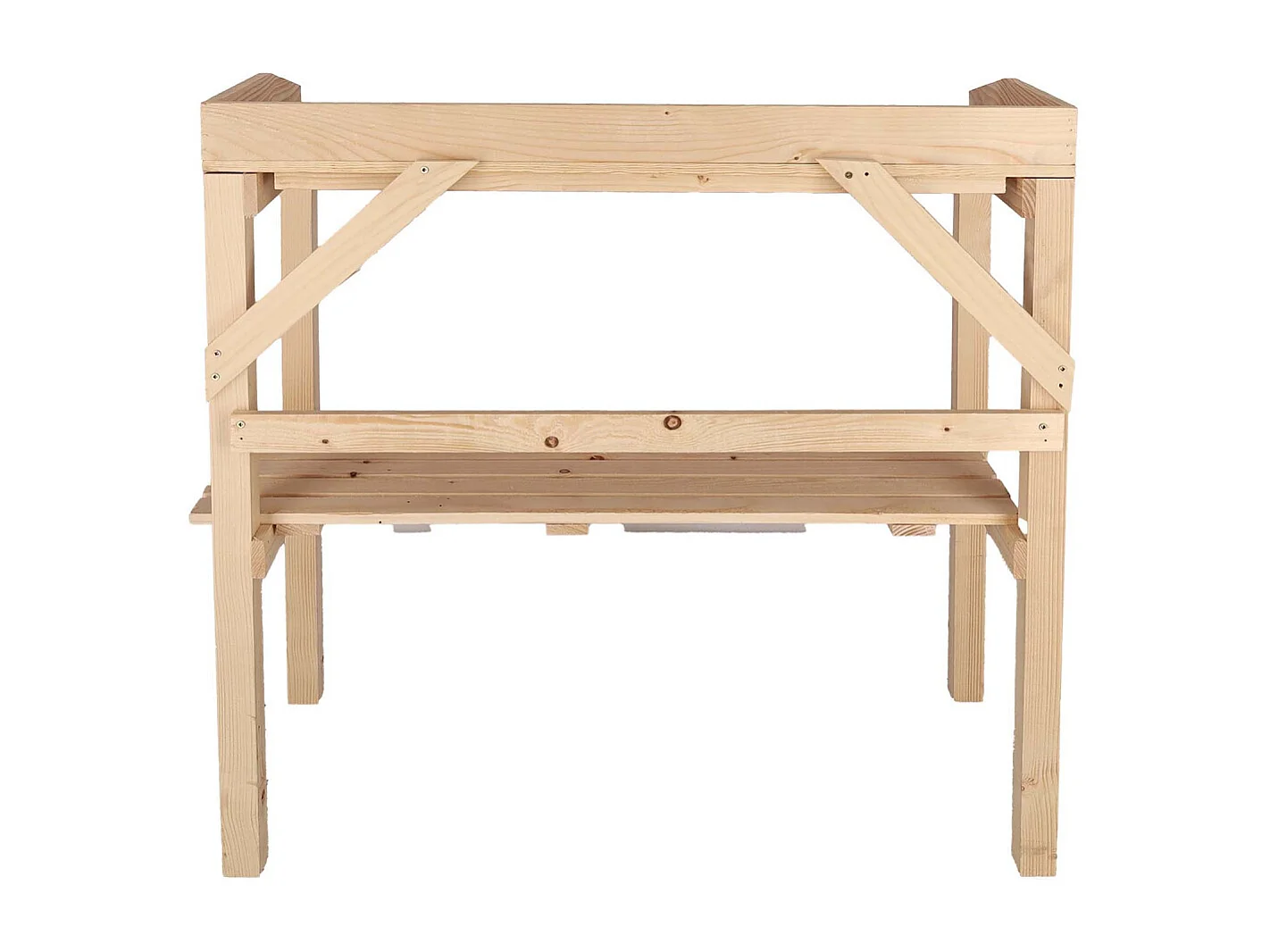Table à rempoter en pin Nature Naturel