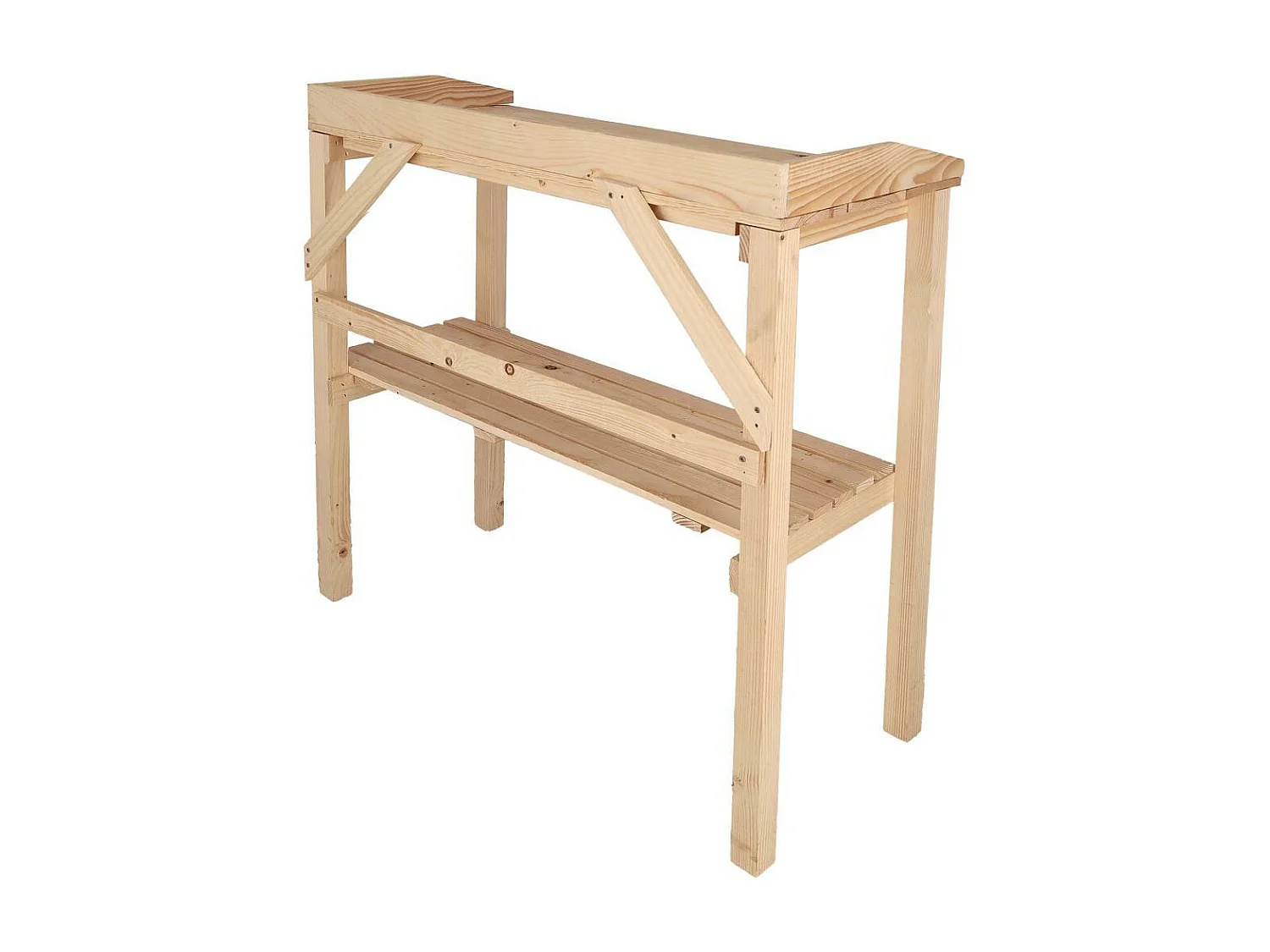 Table à rempoter en pin Nature Naturel