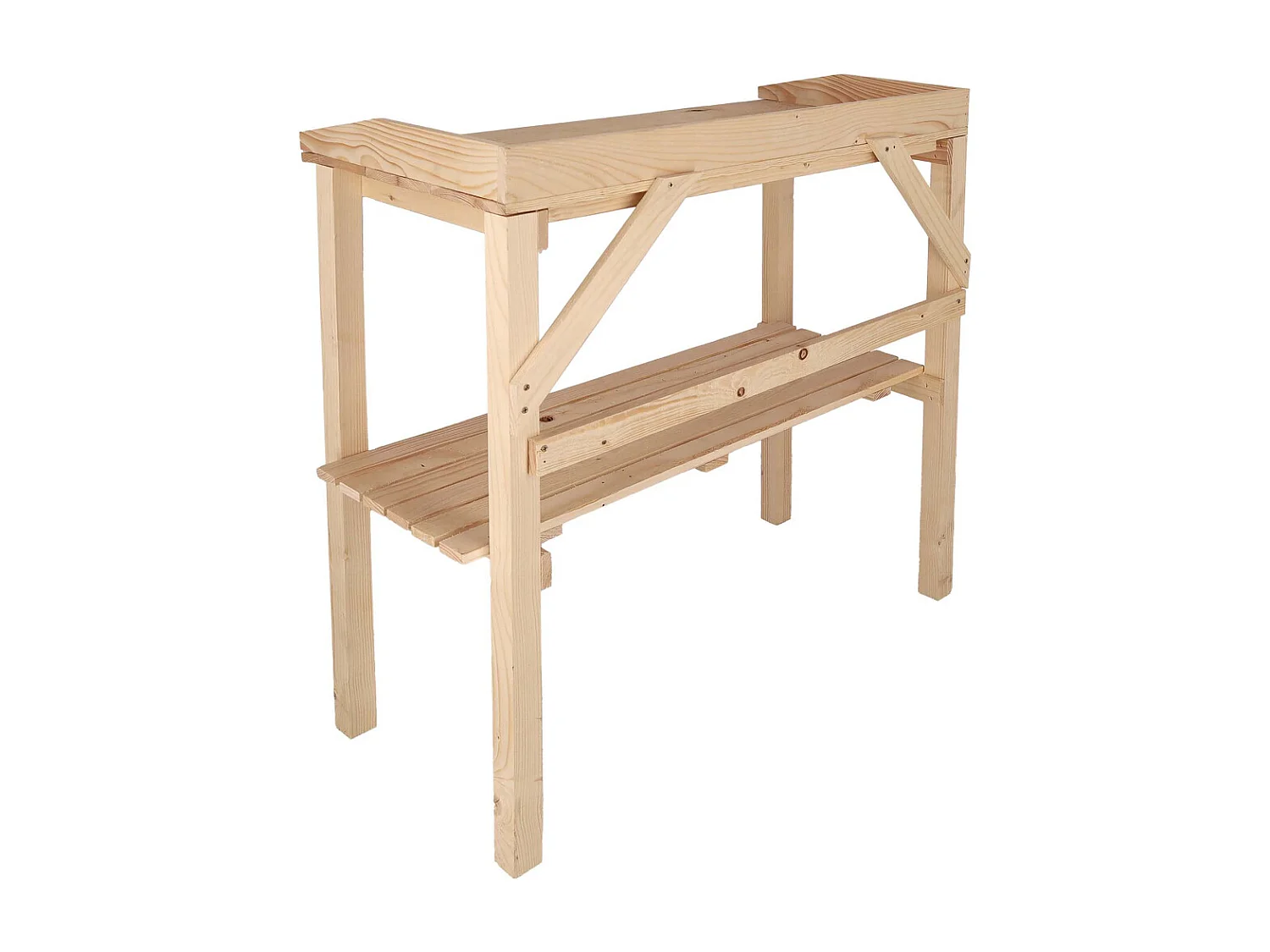 Table à rempoter en pin Nature Naturel