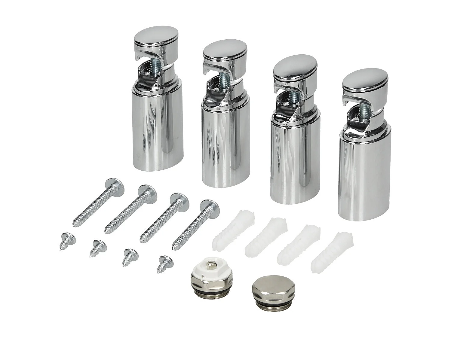 Radiador secador de baño 600x1800 mm toallero cromado recto con conexión lateral