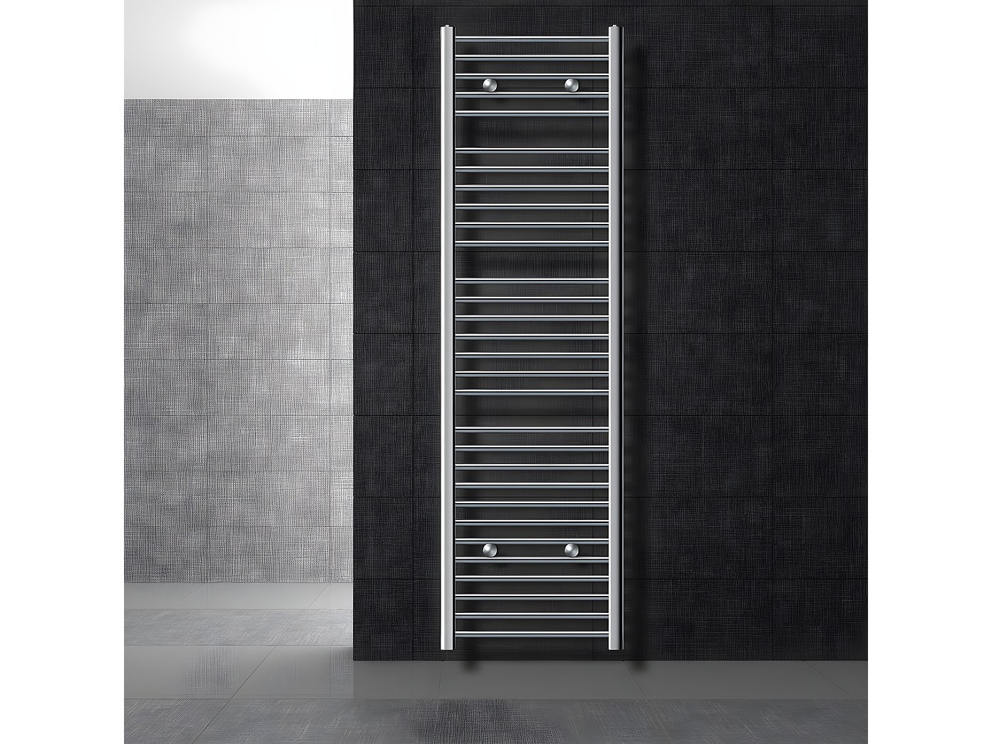 Sèche-serviettes/radiateur Salle De Bain – Dimensions 899x600mm, Puissance 558W, Connexion Latérale, Couleur Anthracite
