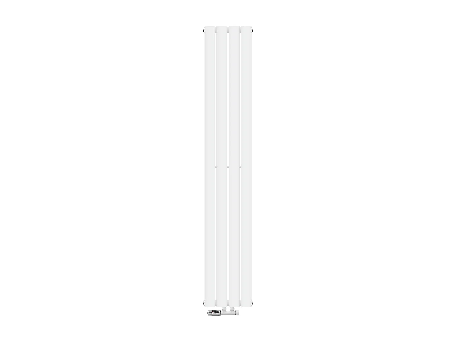 Radiatore a pannello doppio termoarredo bianco 300x1800 mm connessione a parete