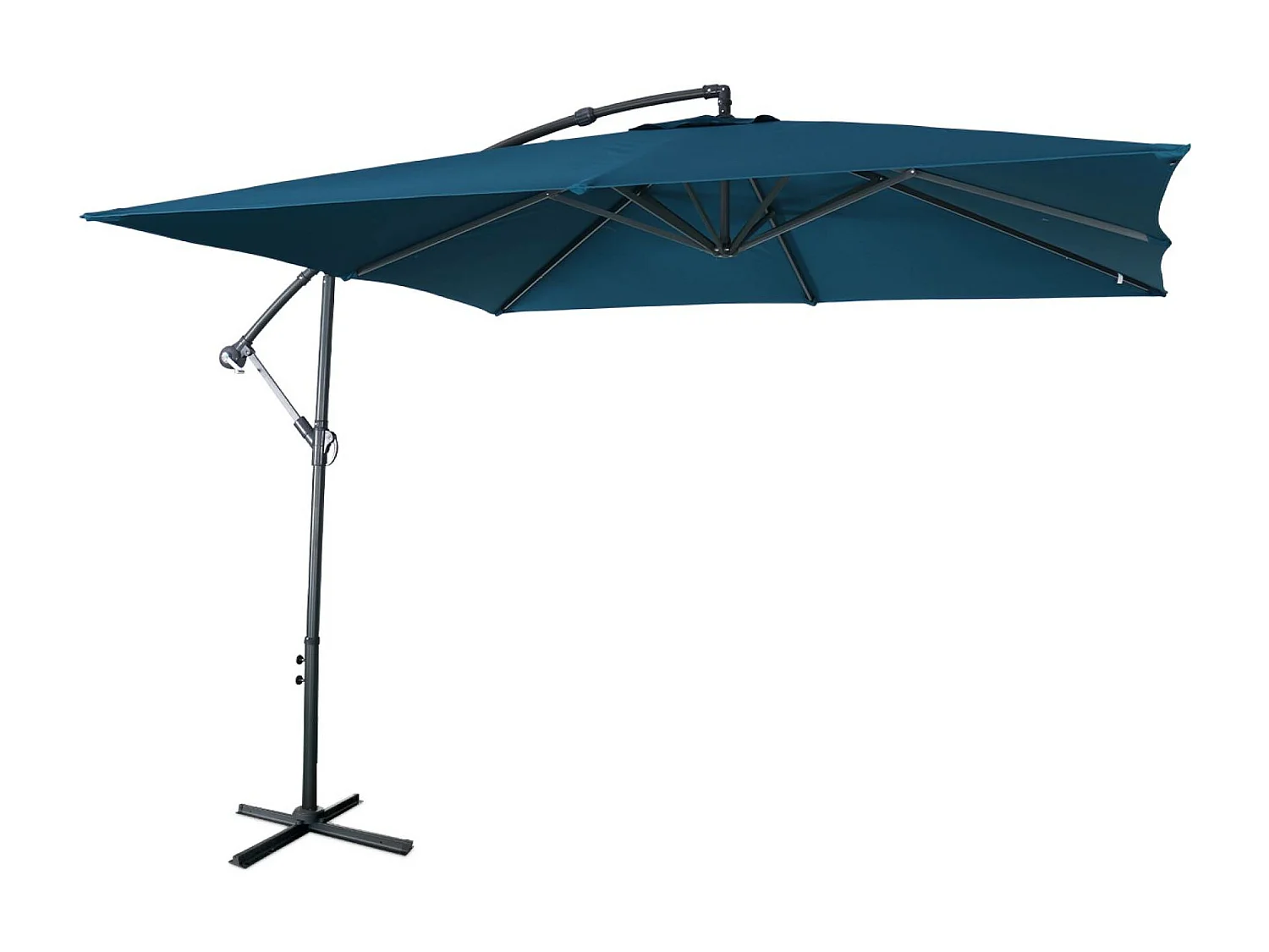 Parasol 3x3m cuadrado azul