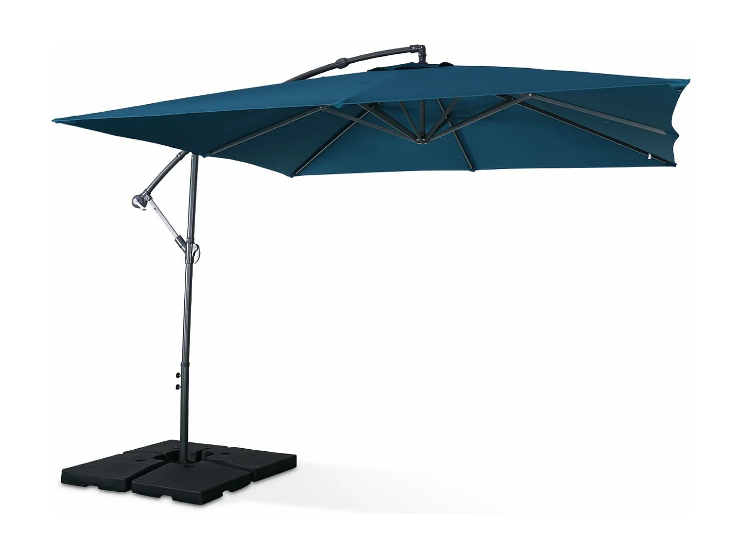 Parasol 3x3m cuadrado azul