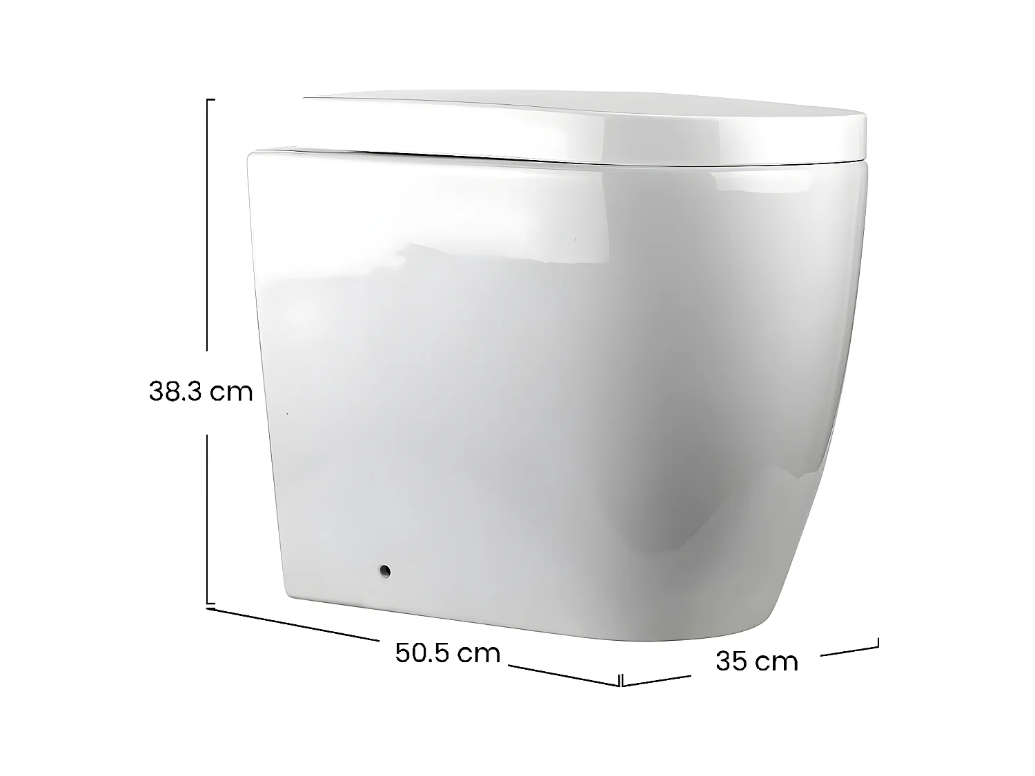 Inodoro para Baño Ginos Blanco 35x50.5x38.3cm Aceraqua