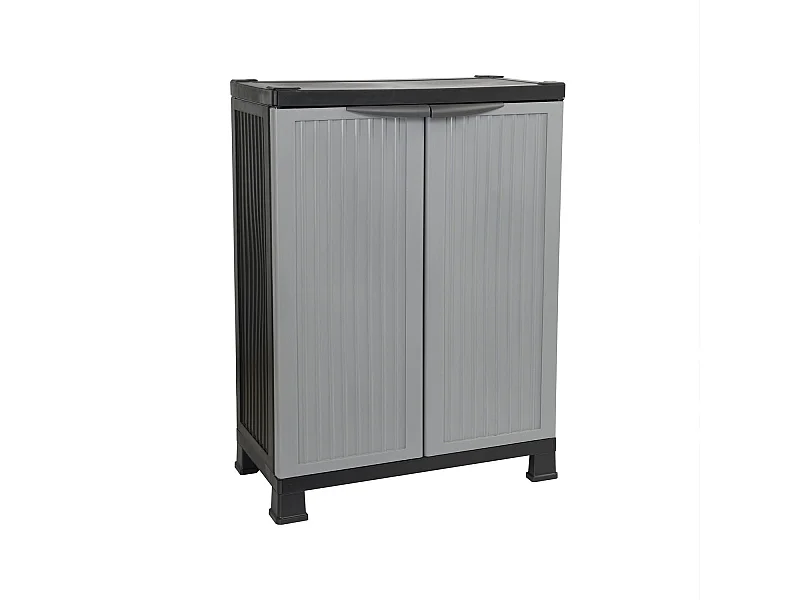 Armario de Resina Exterior Bajo con 1 Balda 92x68x39cm Thinia Home