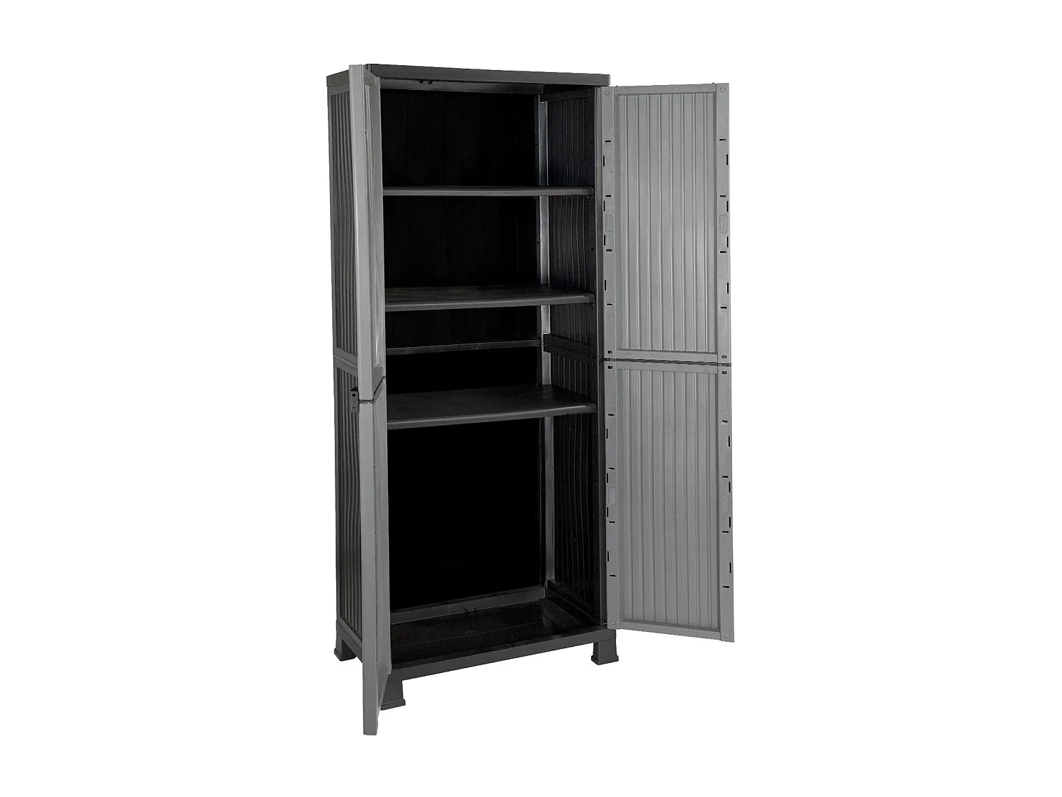 Armoire extérieure en résine avec 3 étagères 171x68x39cm Thinia Home