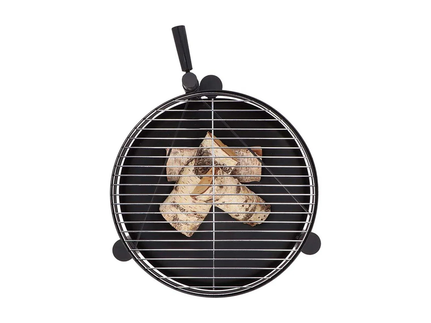 Brasero en métal avec grille de cuisson intégrée 54 x 66.5 x 69 cm