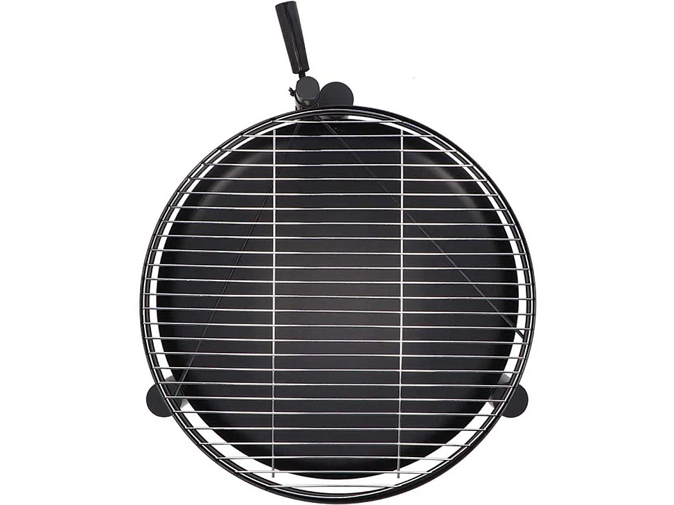 Brasero en métal avec grille de cuisson intégrée 66 x 78 x 69 cm