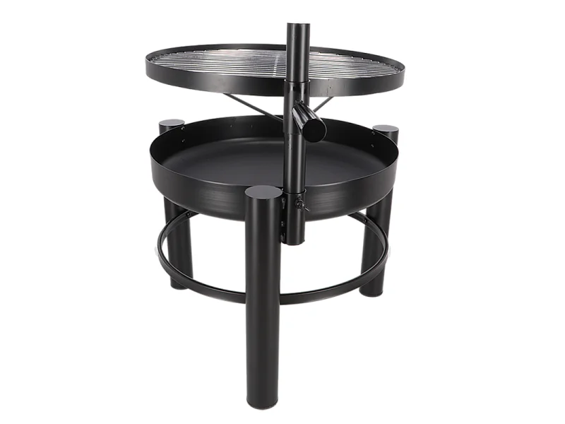 Brasero en métal avec grille de cuisson intégrée 66 x 78 x 69 cm