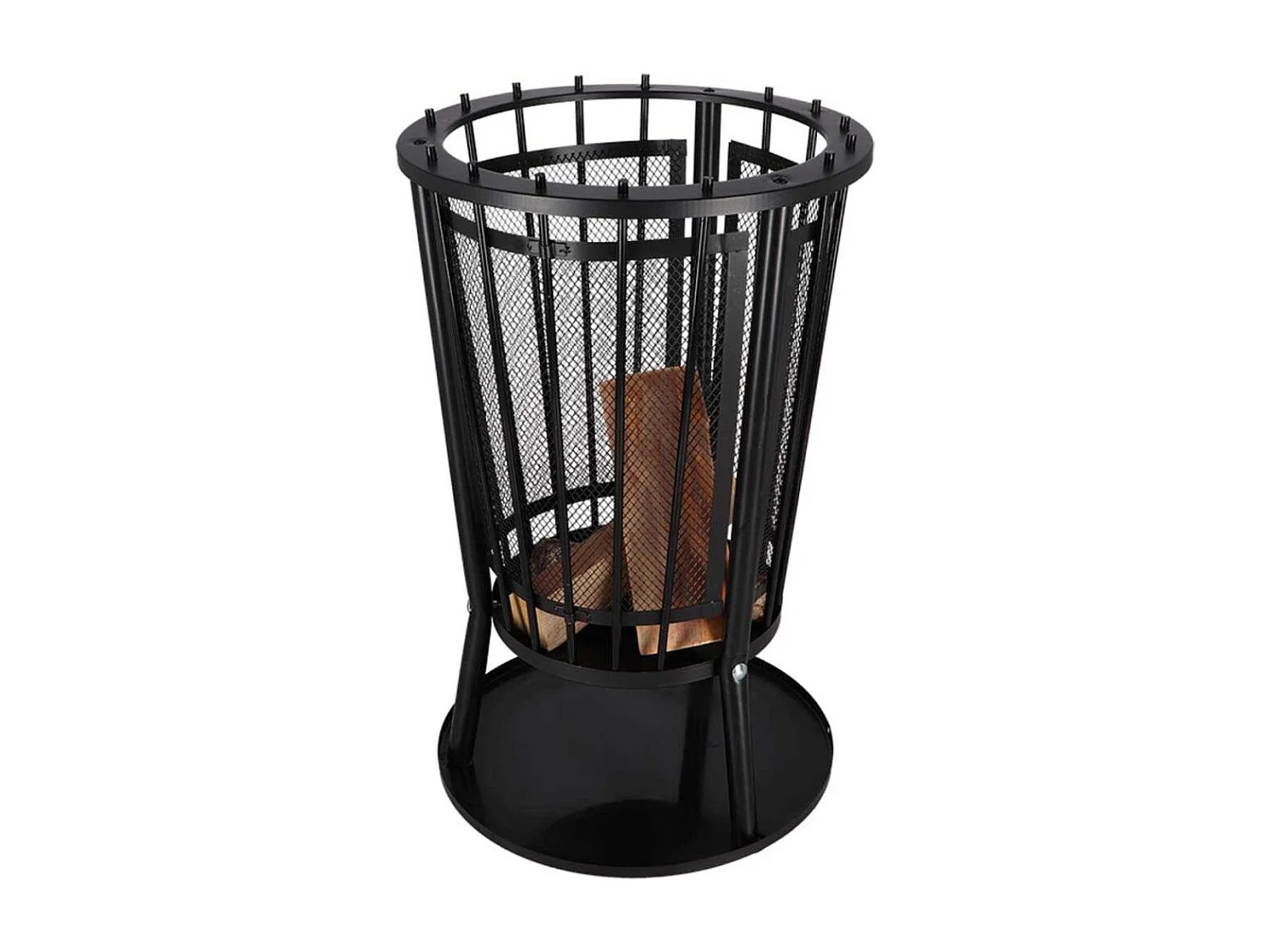 Braséro en métal ajouré Panier