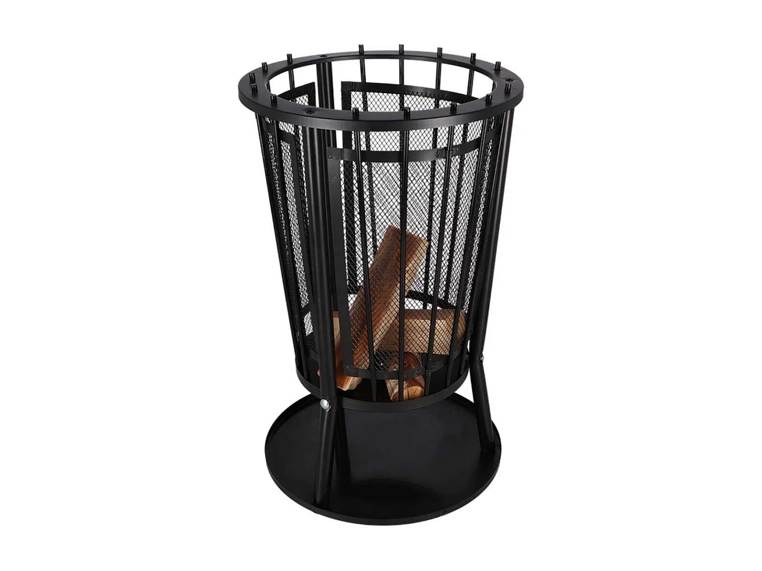 Braséro en métal ajouré Panier