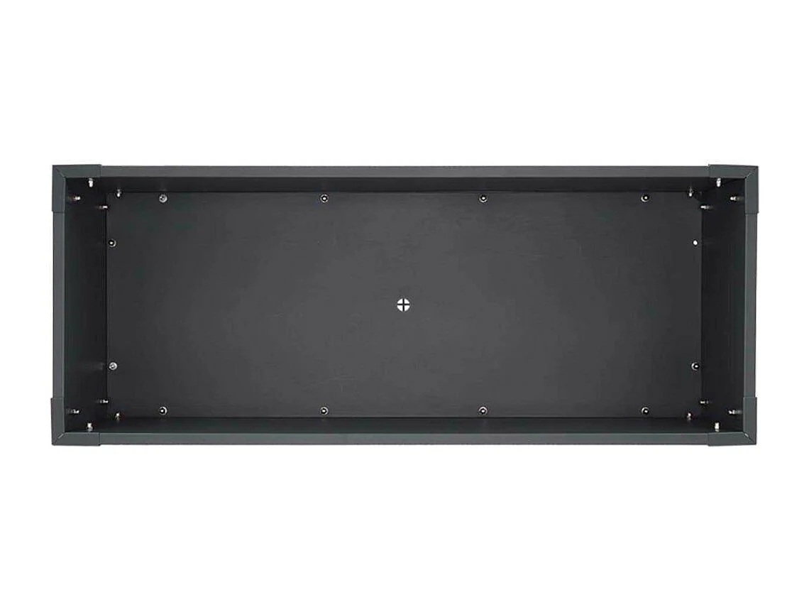 Carré potager en métal anthracite 100.5 x 40.5 x 80.5 cm