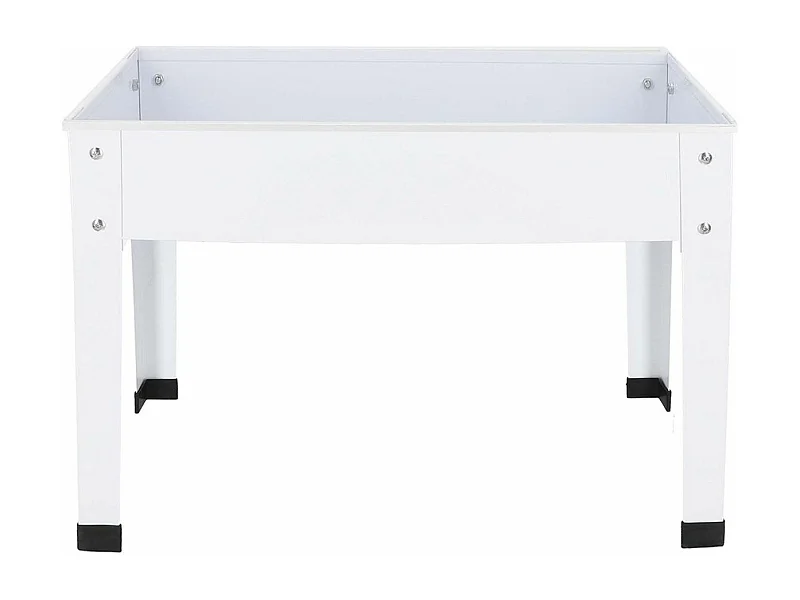 Carré potager en métal blanc 62 x 29 x 45 cm