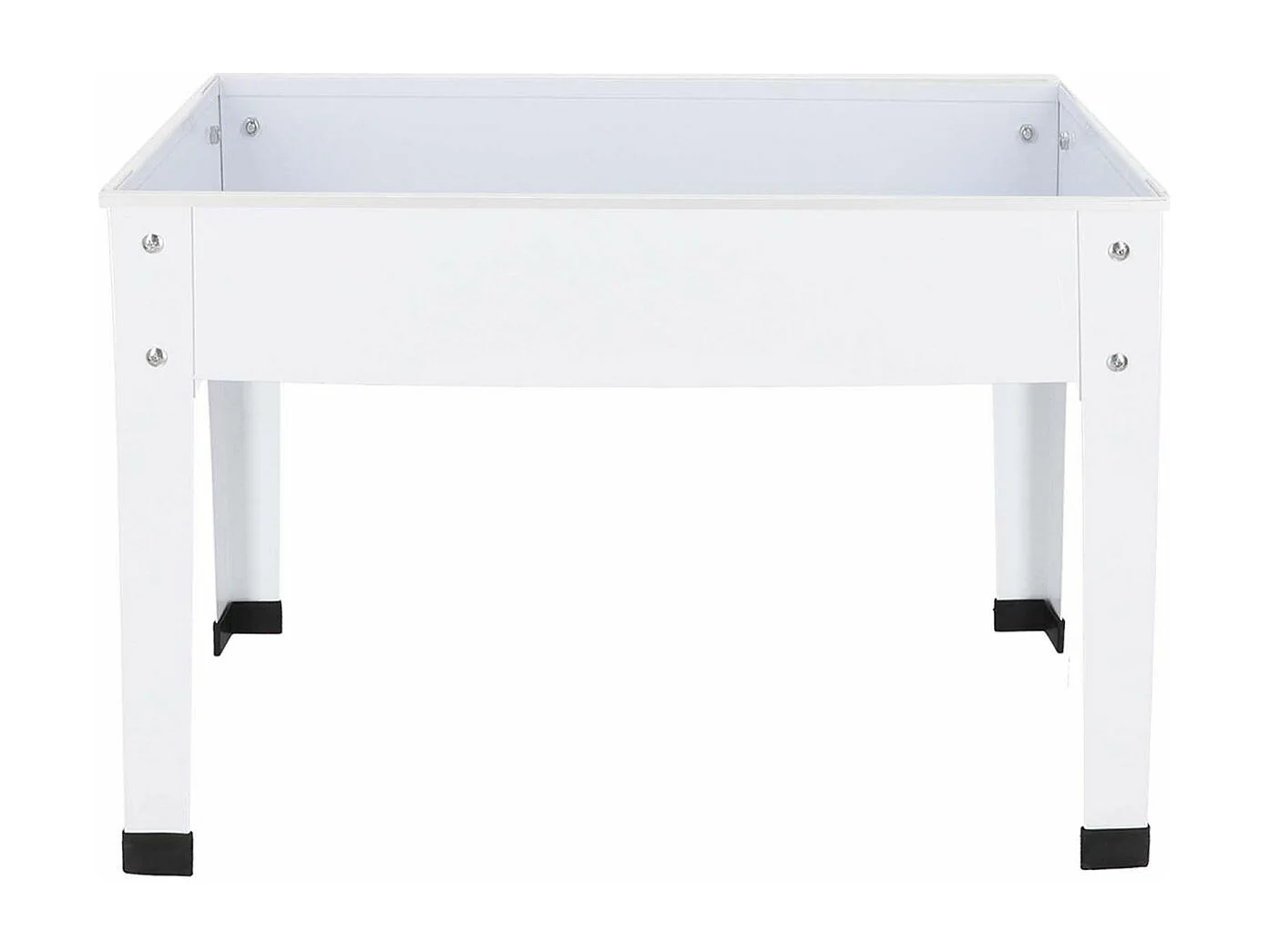 Carré potager en métal blanc 62 x 29 x 45 cm