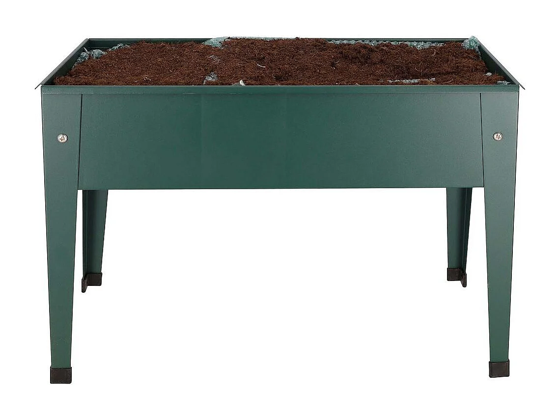 Carré potager en métal vert 62 x 29 x 45 cm