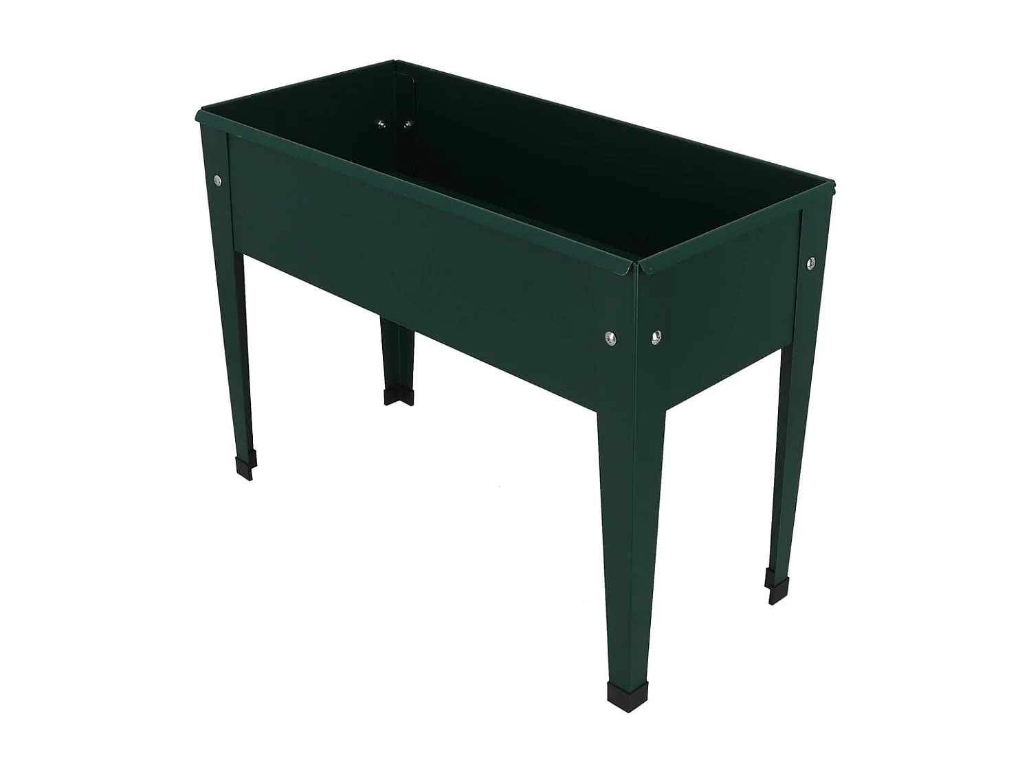 Carré potager en métal vert 62 x 29 x 45 cm