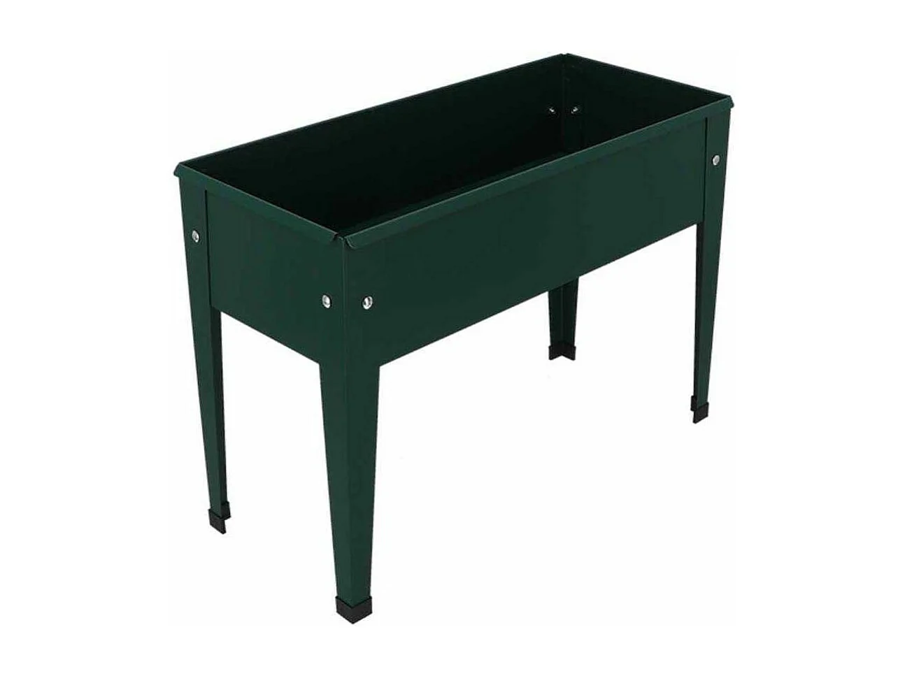 Carré potager en métal vert 62 x 29 x 45 cm