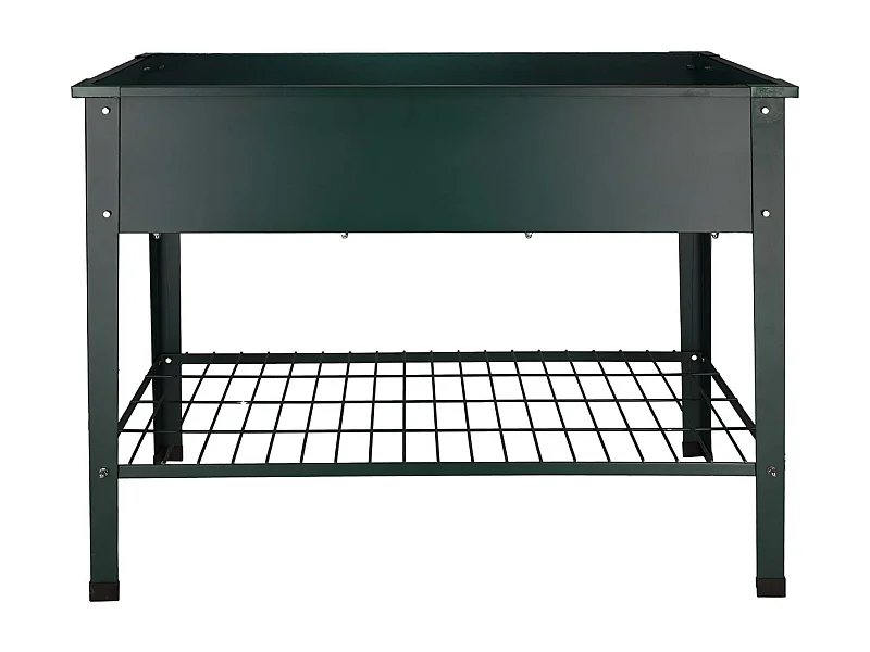 Carré potager en métal vert 100 x 40 x 80 cm