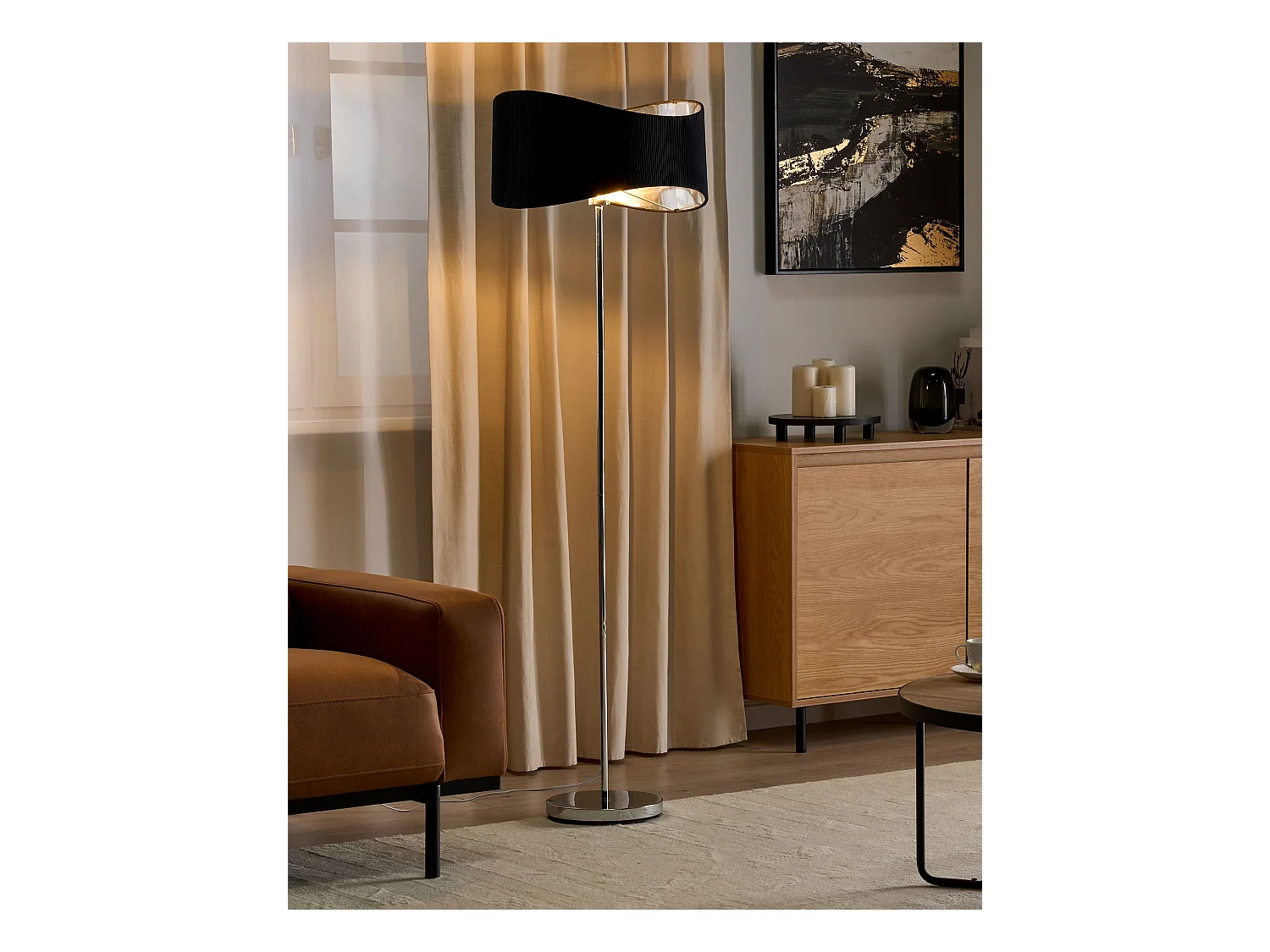 Staande lamp CALVILLO Metaal Zilver