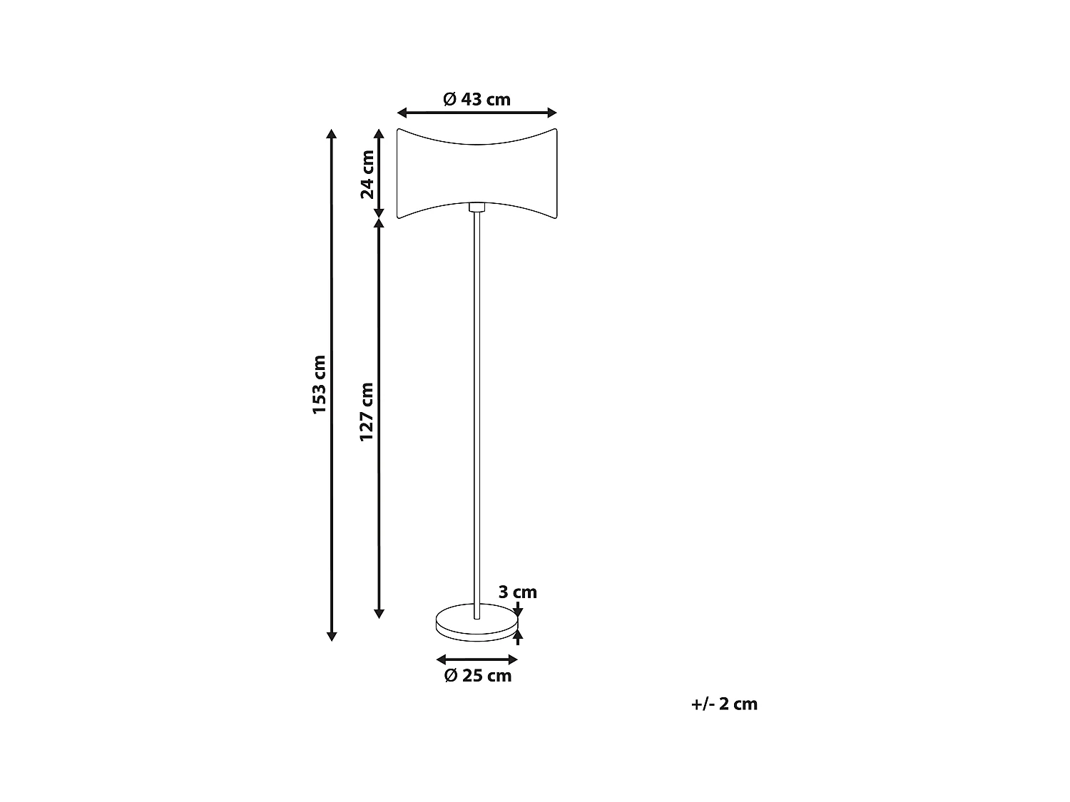 Staande lamp CALVILLO Metaal Zilver