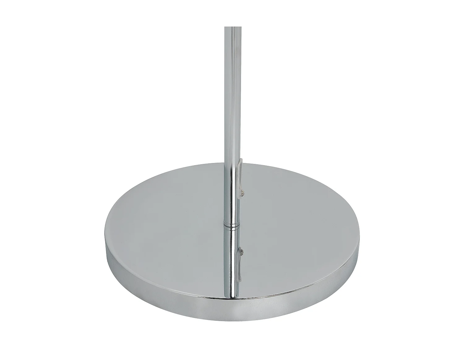 Stehlampe Metall silber 153 cm mit Stoffschirm Kunstseide Wellenform Calvillo