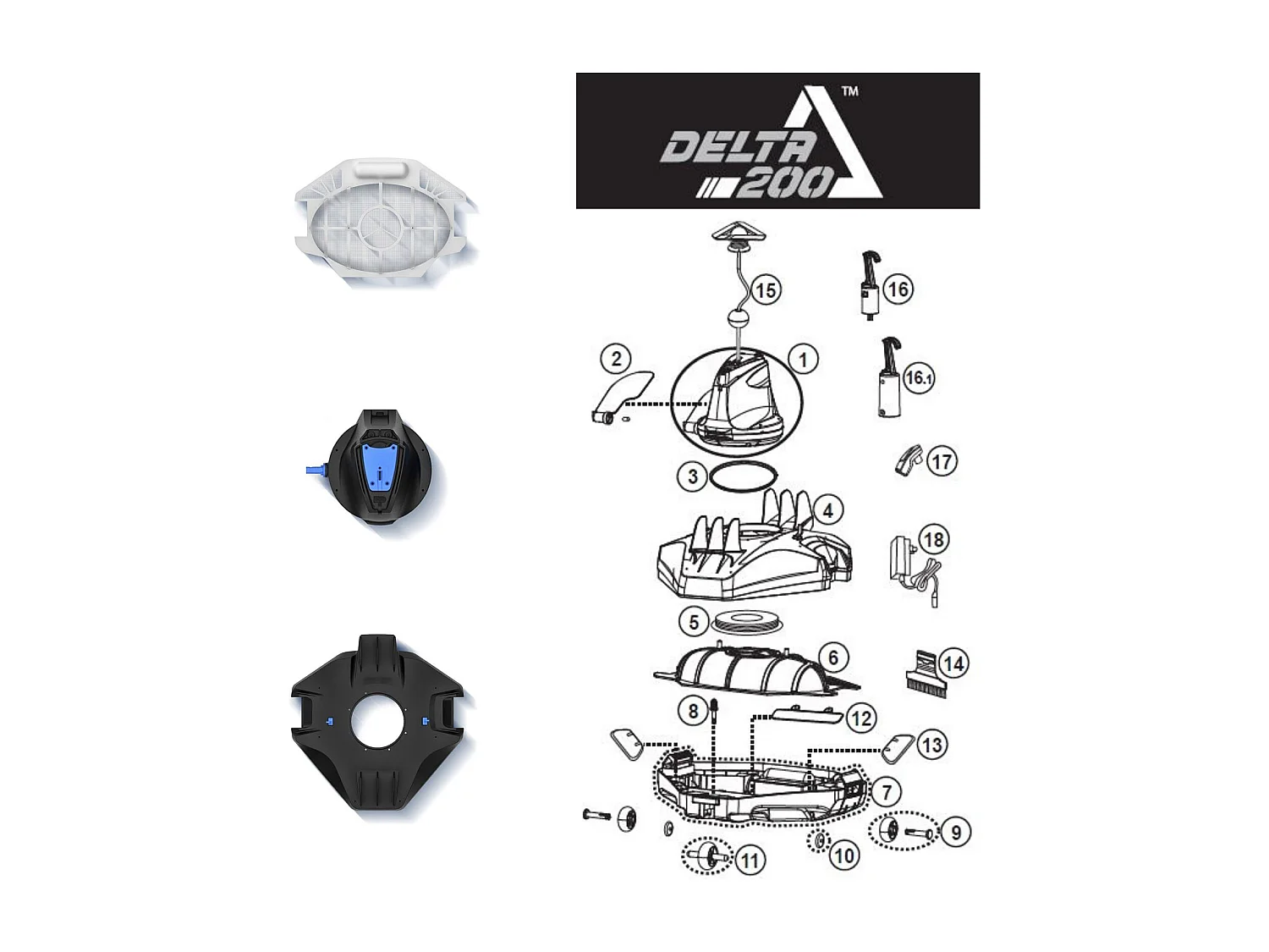 Kokido Robot électrique sans fil piscine - rc26cbx/eu