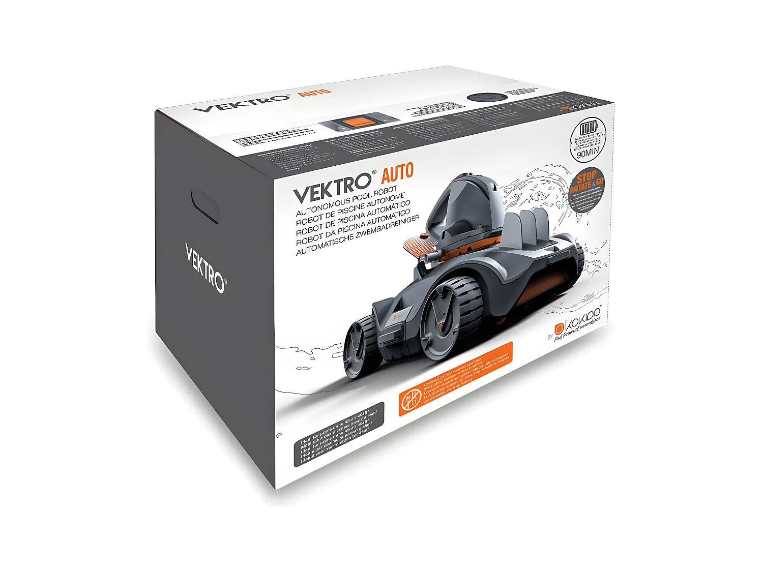 Robot de piscine sur batterie Vektro Auto - Kokido