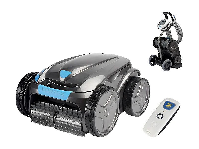 Robot Limpiafondos Zodiac Vortex OV3505 43x48x27 cm para Piscinas de 12 m de Longitud | Mando a Distancia Sensorial