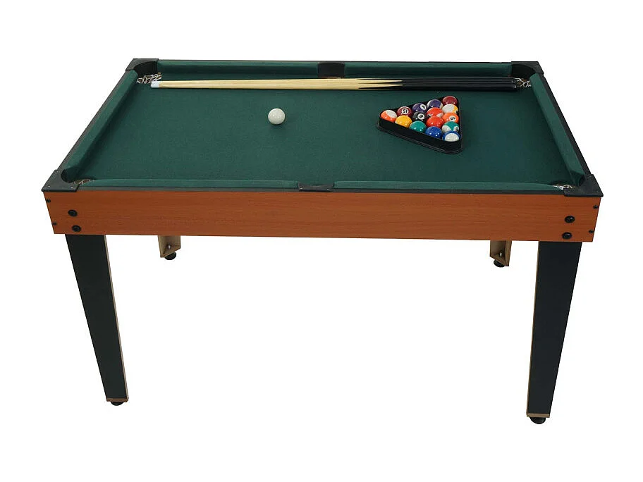 Table de baby-foot HWC-M33, baby-foot billard hockey 7in1 table de jeu multi-joueurs, MDF 80x123x101cm