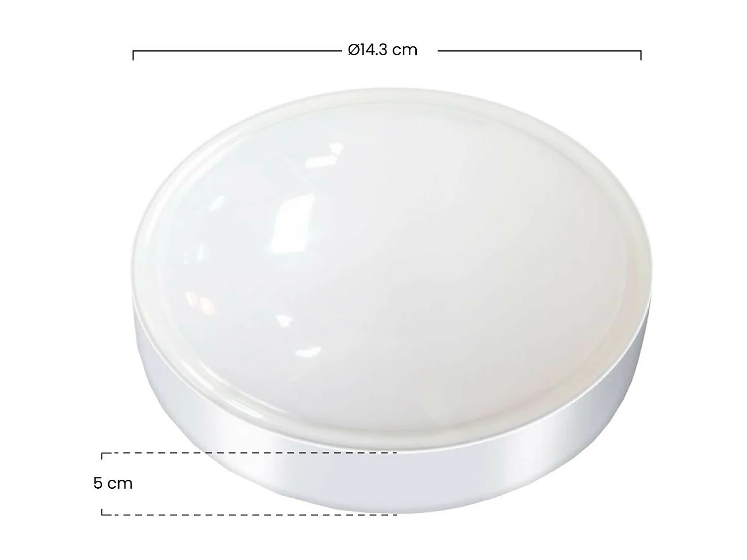 Luz de Noche Quitamiedos LED Circular con Interruptor 7hSevenOn Elec