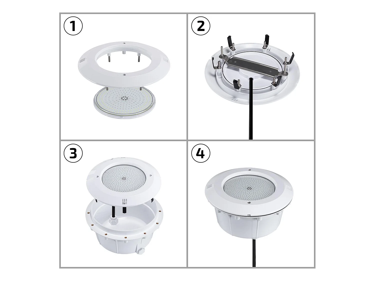 Adaptador Para Instalar en Nicho Astra la Bombilla LED PAR56 Slim Piscina Sumergible Blanco
