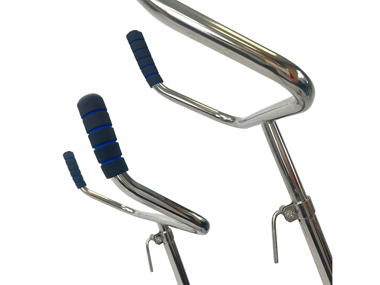 WaterClip - AquaBike acier inoxydable - Vélo de piscine léger - Hauteur réglable - Prof 1m10 à 1m20