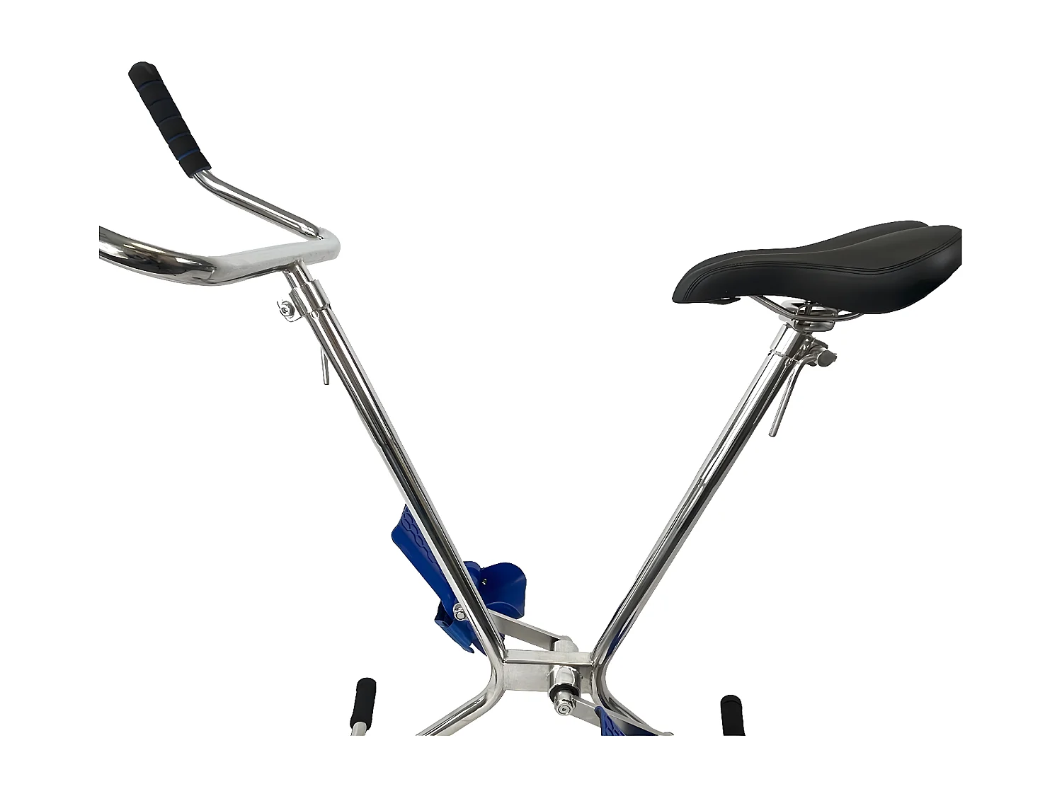 WaterClip - AquaBike acier inoxydable - Vélo de piscine léger - Hauteur réglable - Prof 1m10 à 1m20