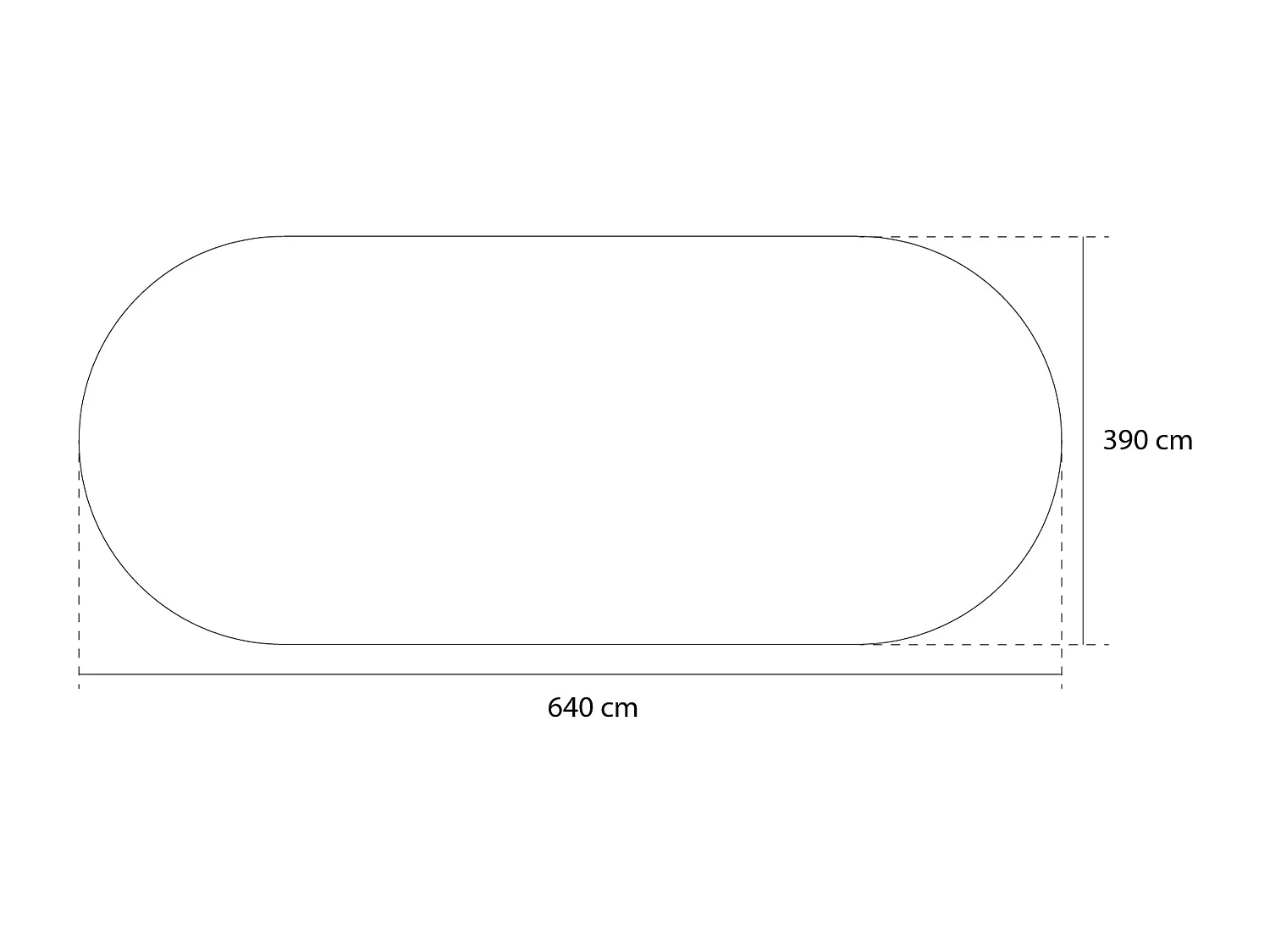Liner seul bleu pour piscine acier en huit 6,40 x 3,90 x 1,22 m - Gré