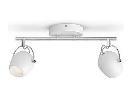 Plafonnier LED  2 Spots Rivano 2x4.3W Blanc