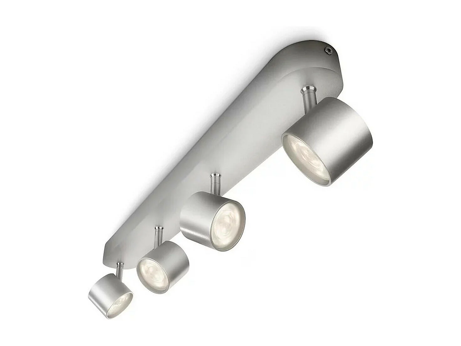 TechBrey Lámpara de Techo LED Regulable con Cuatro Focos 4x4.5W PHILIPS Star