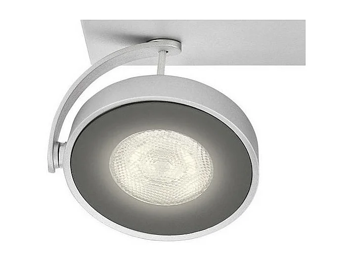 Plafonnier LED Dimmable 2x4.5W  Clockwork Argent 2700K
