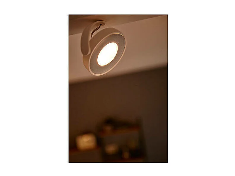 TechBrey Lámpara de Techo LED Regulable WarmGlow 4x4.5W PHILIPS Clockwork